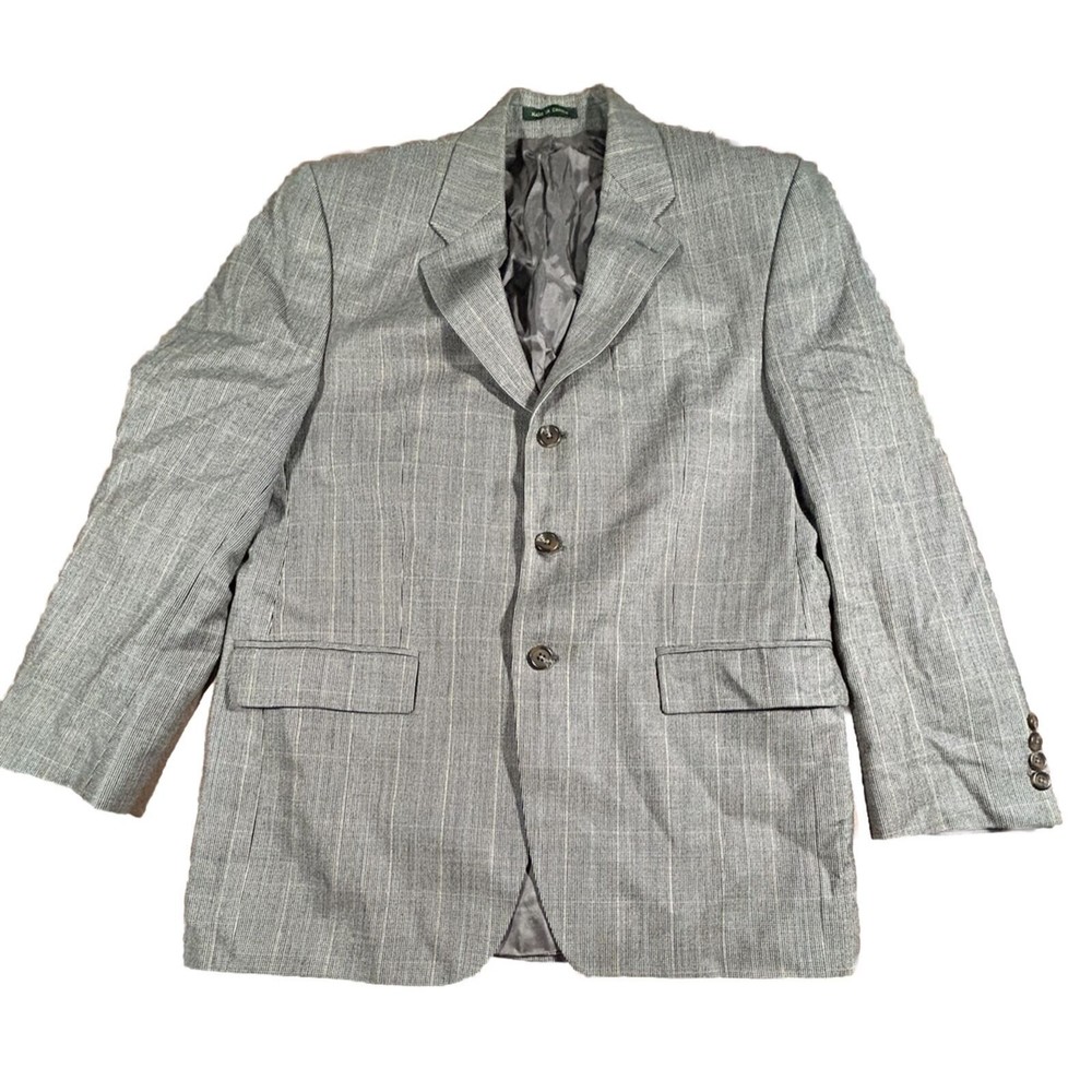 Lauren Ralph Lauren Gray Houndstooth Blazer Jacket Sports Coat Macy's See Photos
